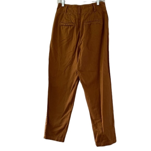 Free People High Waisted Paper Bag Pegged 90's Pant in Maize Size 10 - Picture 2 of 5